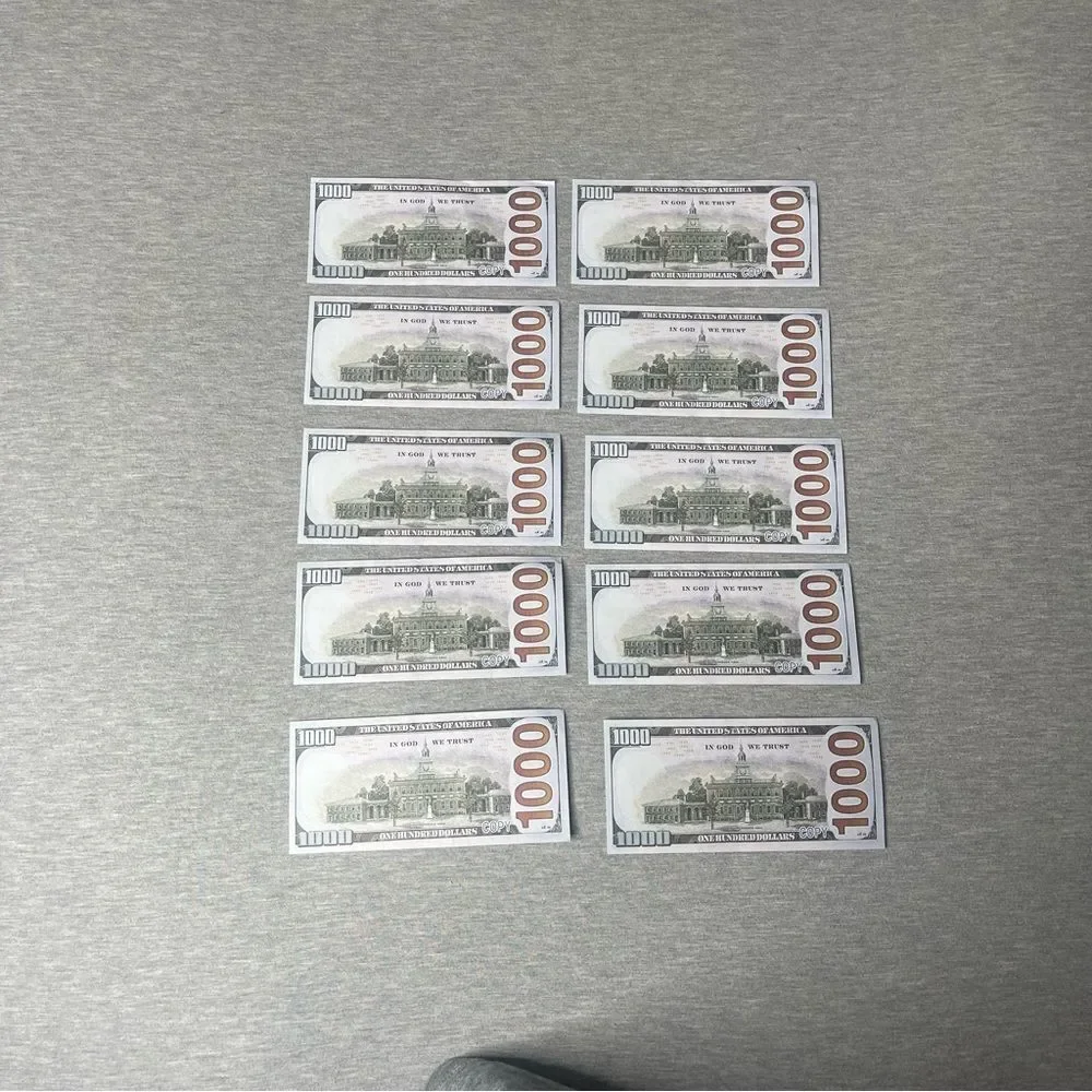 10 PCS. Sinking Funds Fake Money Bill Place Holders